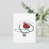 KrankenschwesternHabenHerz082309 Postkarte (Stehend Vorderseite)