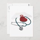 KrankenschwesternHabenHerz082309 Postkarte (Vorne/Hinten)