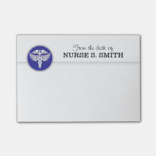 Krankenschwesterorganisator, zum Liste   von Blau Post-it Klebezettel