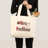 Krankenschwesterpraktiker-Taschentasche Jumbo Stoffbeutel (Vorderseite (Produkt))