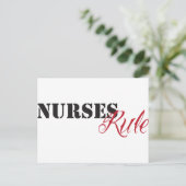 Krankenschwesterregel Postkarte (Stehend Vorderseite)