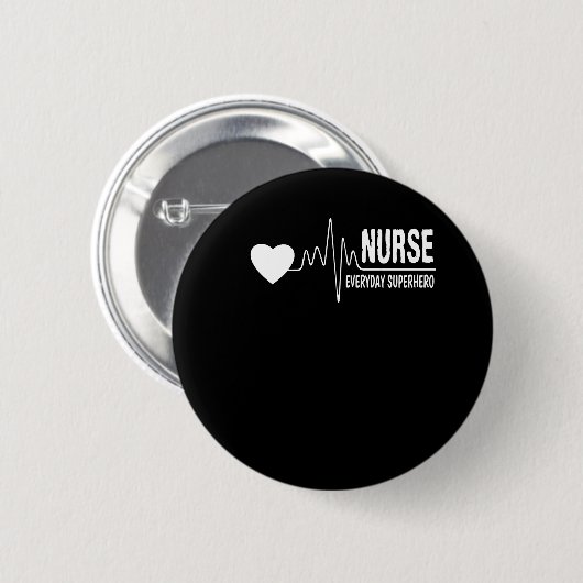 Krankenschwestertägliches Button (Vorne & Hinten)