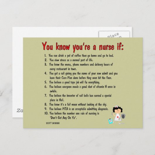 Krankenversicherung 2 Postkarte (Vorne/Hinten)