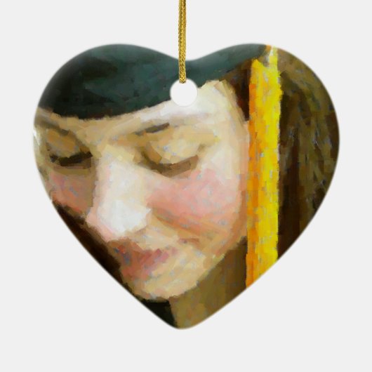 Krankenversicherung Abschluss 2023 Foto Keramik Ornament (Hinten)