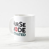 Krankenversicherung aktiviert lustig kaffeetasse (Vorderseite Links)