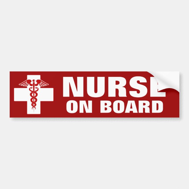Krankenversicherung an Bord Autoaufkleber (Vorne)