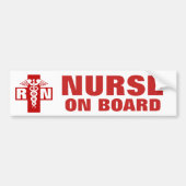 Krankenversicherung an Bord RN oder Initialen Autoaufkleber (Vorne)