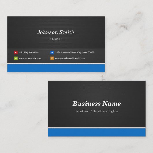 Krankenversicherung - Beruflich anpassbar Visitenkarte (Vorne/Hinten)