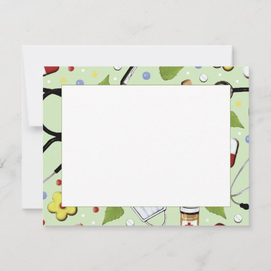 Krankenversicherung Danke Karte (Rückseite)