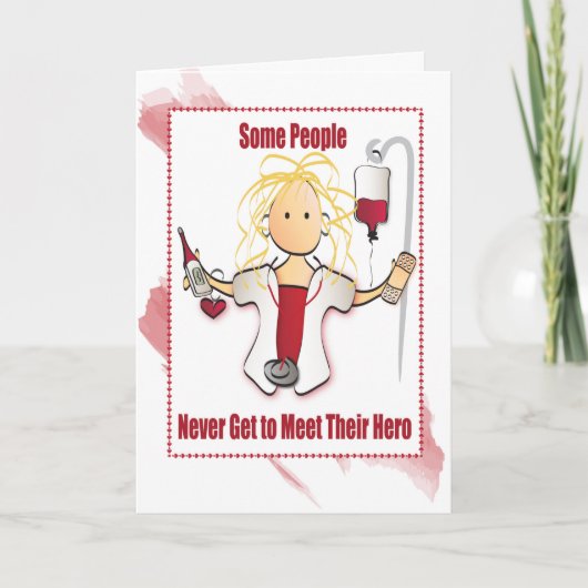 Krankenversicherung Danke Karte (Vorderseite)