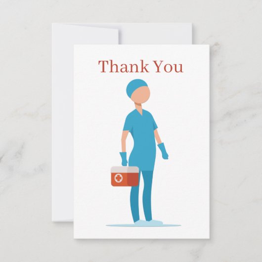 Krankenversicherung Danke Karte (Vorderseite)