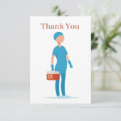 Krankenversicherung Danke Karte (Stehend Vorderseite)