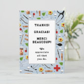 Krankenversicherung Dankeschön-Karte Dankeskarte (Stehend Vorderseite)