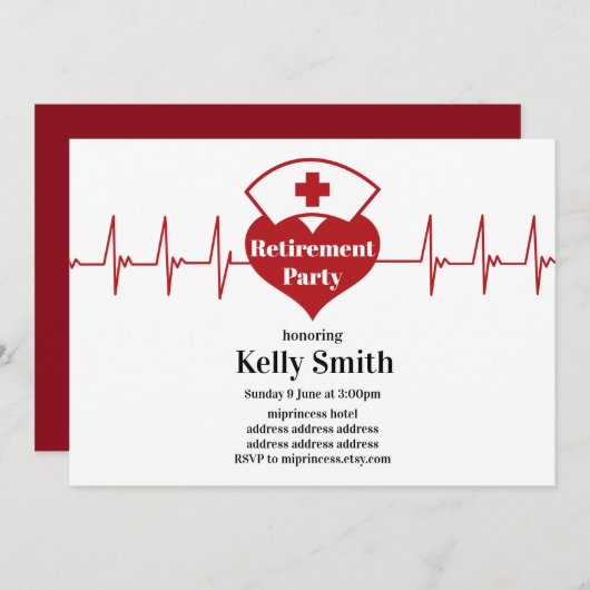 Krankenversicherung Einladung (Vorne/Hinten)