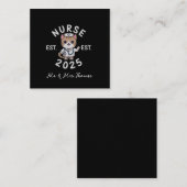 Krankenversicherung Est 2025: Feiern der Zukunft d Quadratische Visitenkarte (Vorne/Hinten)