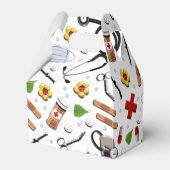 Krankenversicherung Gastgeschenk Box Geschenkschachtel (Rückseite)