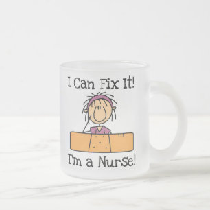Krankenversicherung Ich kann es T - Shirt und Gesc Mattglastasse