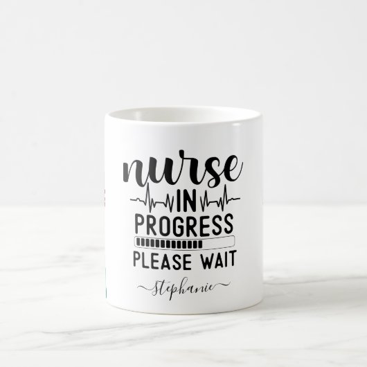 Krankenversicherung in Progress Personalisiert Kaffeetasse (Mittel)