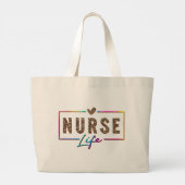 Krankenversicherung Jumbo Stoffbeutel (Rückseite)