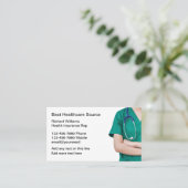 Krankenversicherung Medicare Rep Visitenkarte (Stehend Vorderseite)