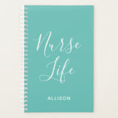 Krankenversicherung Medizin Aquamarin und weiß Per Planer (Vorderseite)