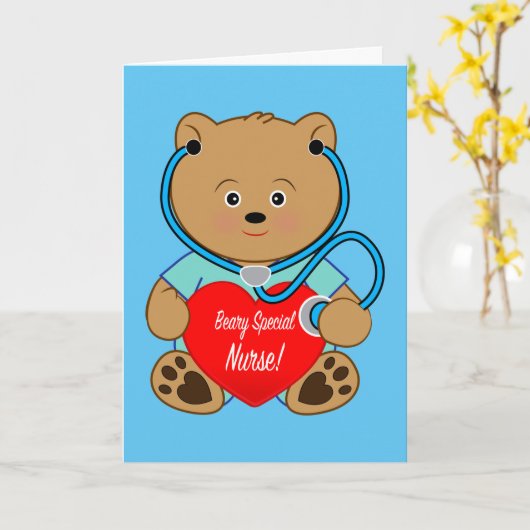 Krankenversicherung mit Teddy Bear Karte (Gelbe Blume)