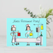 Krankenversicherung Party Einladungen Krankenhausd (Stehend Vorderseite)