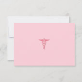 Krankenversicherung Party Flat Danke Karte (Rückseite)