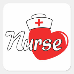 Krankenversicherung Quadratischer Aufkleber