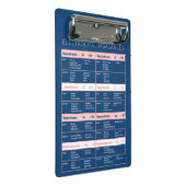 Krankenversicherung - Referenz zu elektrolytischen Mini Klemmbrett (Schrägansicht)