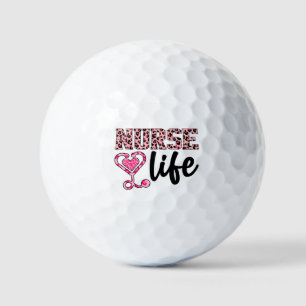 Krankenversicherung - Rosa und Leopard-Druck (2) Golfball