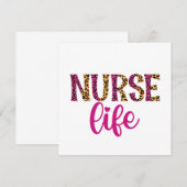 Krankenversicherung - Rosa und Leopard Print (Vorne/Hinten)