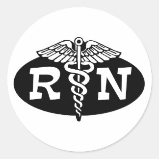 Krankenversicherung Runder Aufkleber