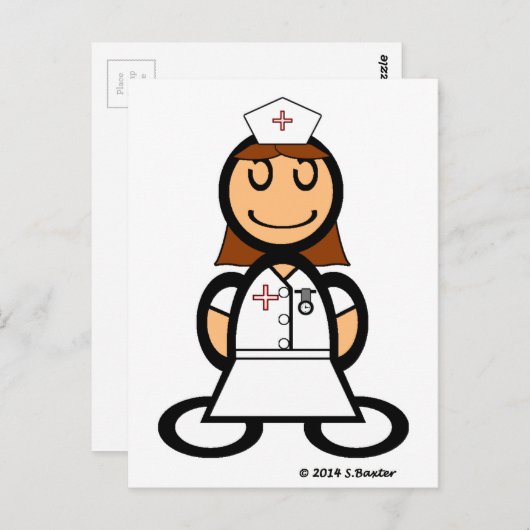 Krankenversicherung (schlicht) postkarte (Vorne/Hinten)