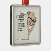 Krankenversicherung Silbernes Ornament (Rechts)