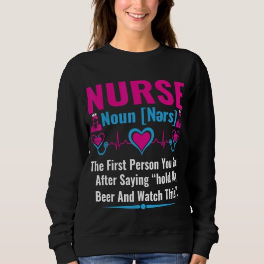 Krankenversicherung Sweatshirt (Vorderseite)