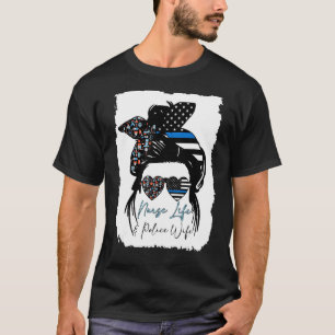 Krankenversicherung und Ehefrau der Polizei Mama M T-Shirt