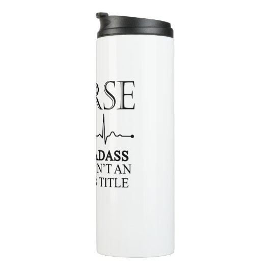 Krankenversicherung weil Badass Lifesaver kein Off Thermosbecher (Nach rechts gedreht)