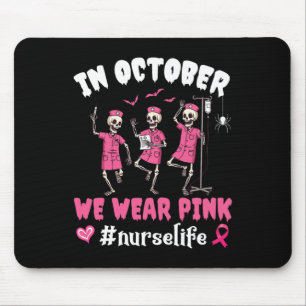 Krankenversicherung wir tragen rosa im Oktober Ske Mousepad