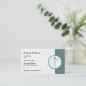 Krankenversicherung Zuhause Health Visitenkarte (Stehend Vorderseite)