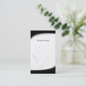 Krankenversicherungs-Geschäfts-Karte Schwarz-weiß Visitenkarte (Stehend Vorderseite)