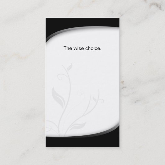 Krankenversicherungs-Geschäfts-Karte Schwarz-weiß Visitenkarte (Vorderseite)