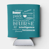 Krankenversicherungsattribute für psychische Gesun Dosenkühler (Rückseite)