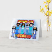 Krankenversicherungskarte - Groovy Nurse's Karte (Gelbe Blume)