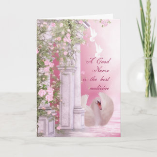 Krankenversicherungskarte mit Swan Dose und Rose Karte