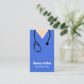 Krankenversicherungskarte und Stethoscope Business Visitenkarte (Stehend Vorderseite)