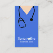 Krankenversicherungskarte und Stethoscope Business Visitenkarte (Vorderseite)