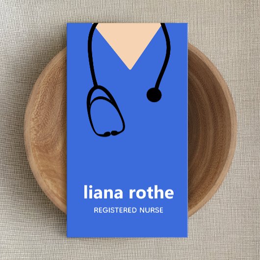 Krankenversicherungskarte und Stethoscope Business Visitenkarte