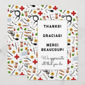 Krankenversicherungskarten Dankeskarte (Vorne/Hinten)