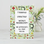 Krankenversicherungskarten Dankeskarte (Stehend Vorderseite)